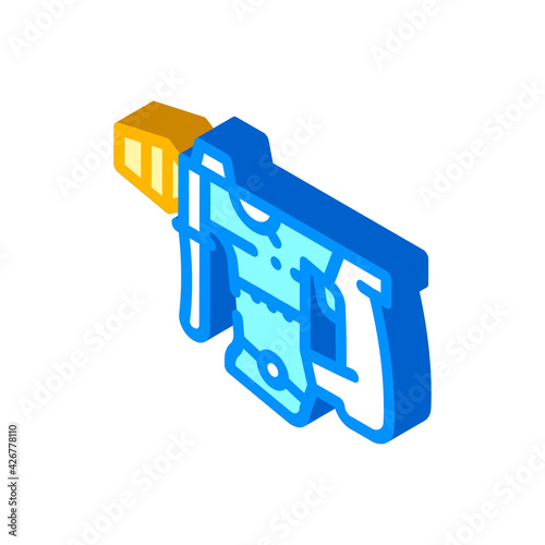 perforator tool isometric icon vector. perforator tool sign. isolated symbol illustration