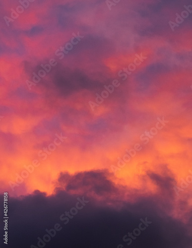 sunset in the sky