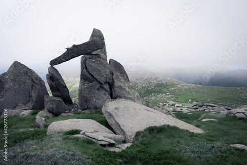 formation in the mountains