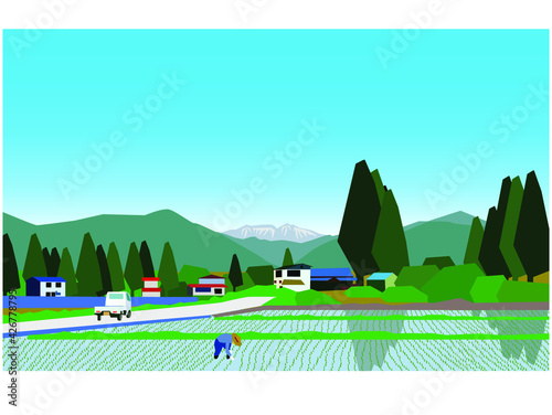 田舎の風景