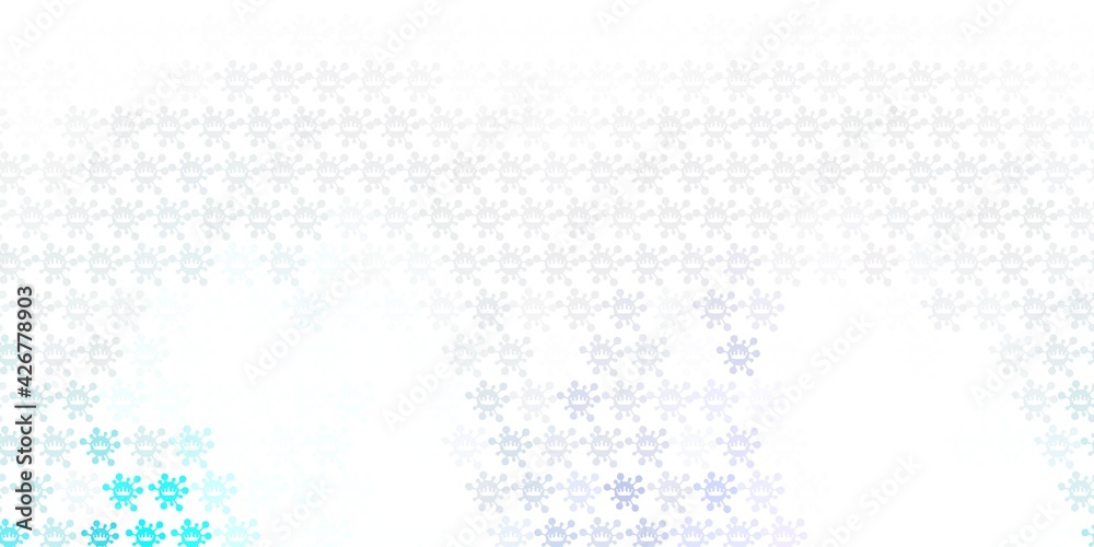 Light Pink, Blue vector texture with disease symbols. Light Pink, Blue vector texture with disease symbols.