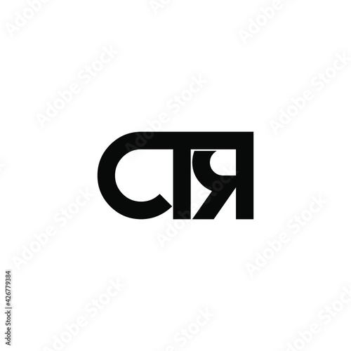 ctr letter original monogram logo design