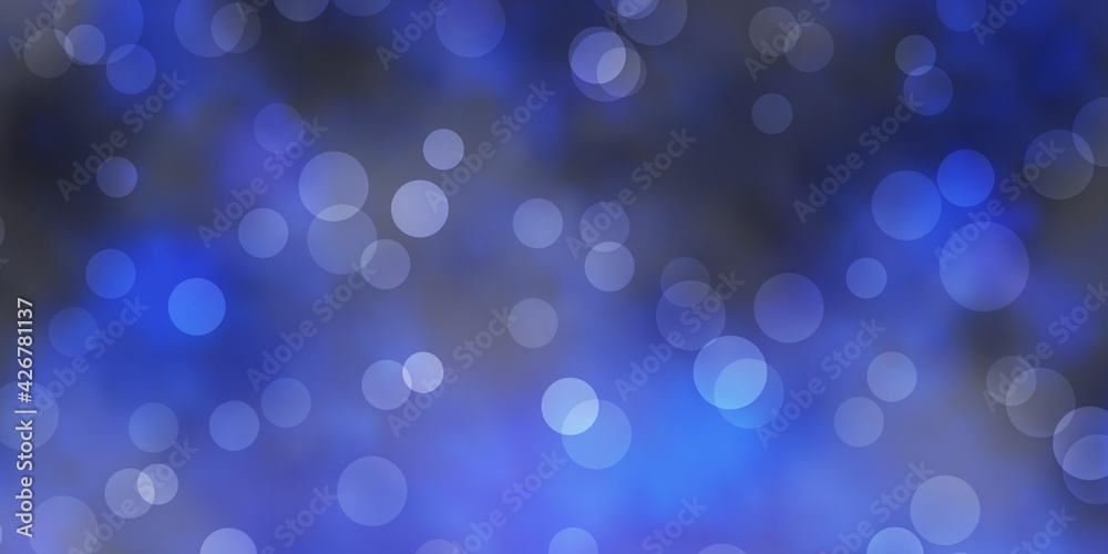 Dark BLUE vector backdrop with dots. Dark BLUE vector backdrop with dots.