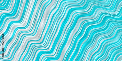 Light BLUE vector pattern with curves.