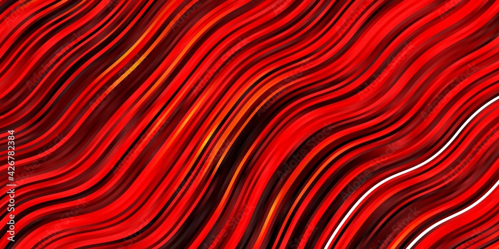Dark Red, Yellow vector template with lines.