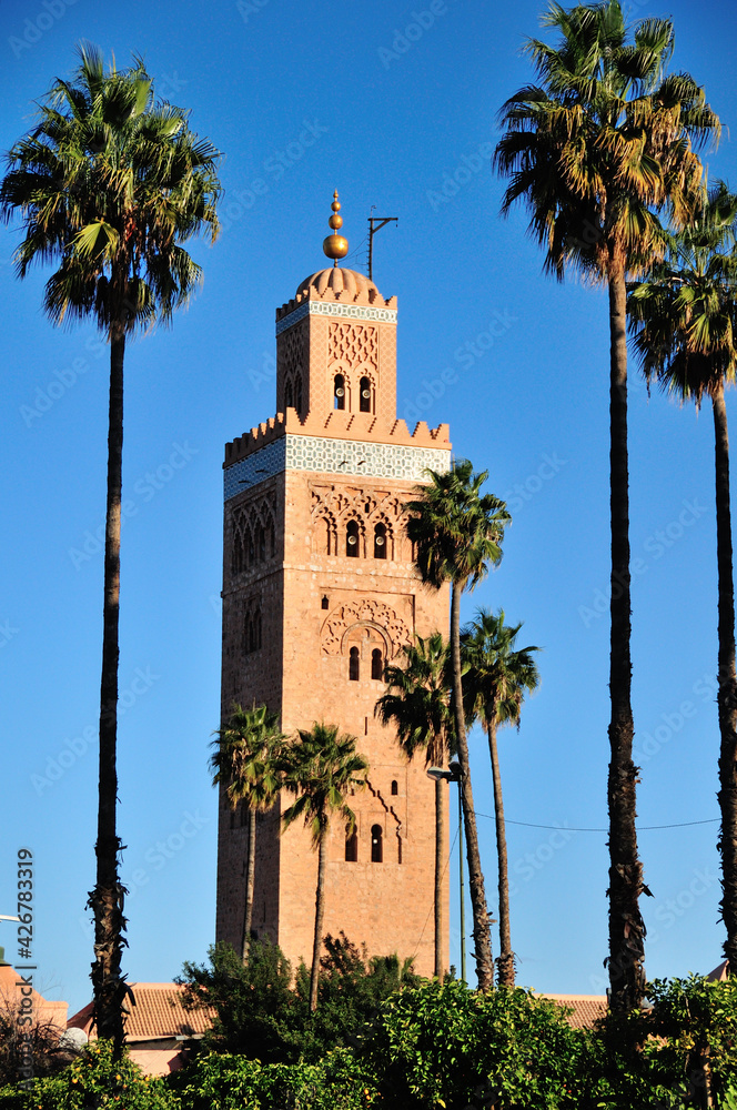 モロッコ、クトゥビアの塔