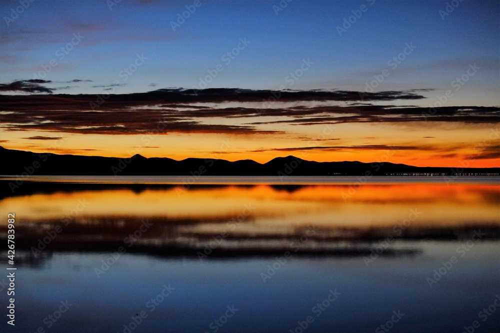 南米ボリビアのウユニ塩湖の風景