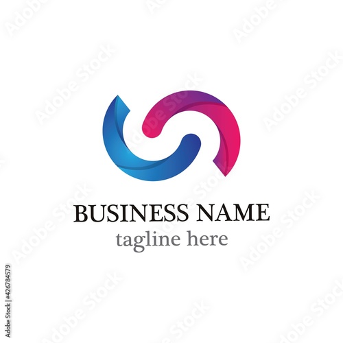 Infinity logo vector icon