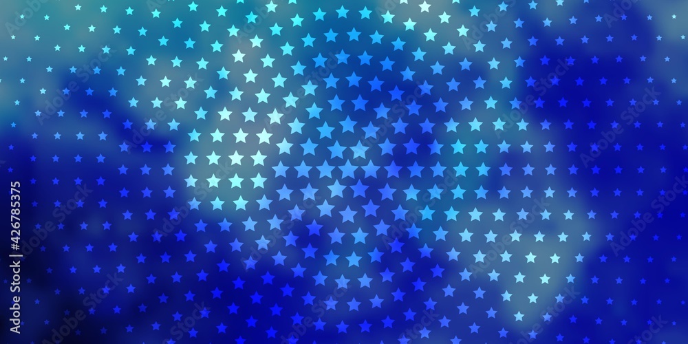 Light BLUE vector layout with bright stars.
