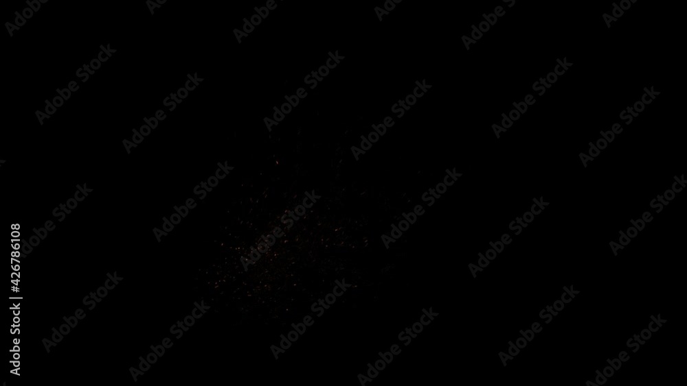 Slow motion flame with amazing flying embers. Real footage with beautiful flame detail, filmed in slow motion Slow motion flame with amazing flying embers. Real footage with beautiful flame detail, filmed in slow motion