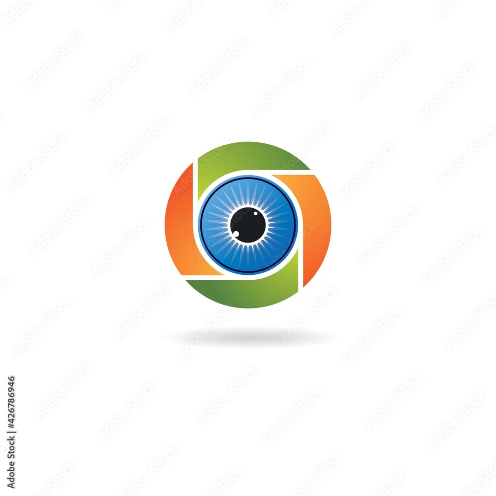 Eye care logo template Eye care logo template