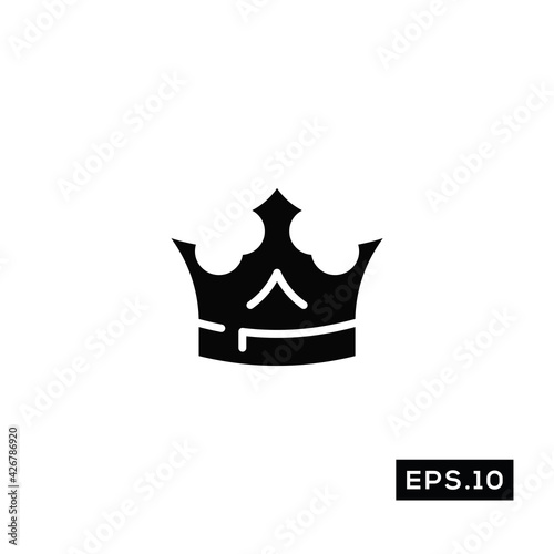 Crown Icon Vector. Crown Logo Symbol Vector Illustration