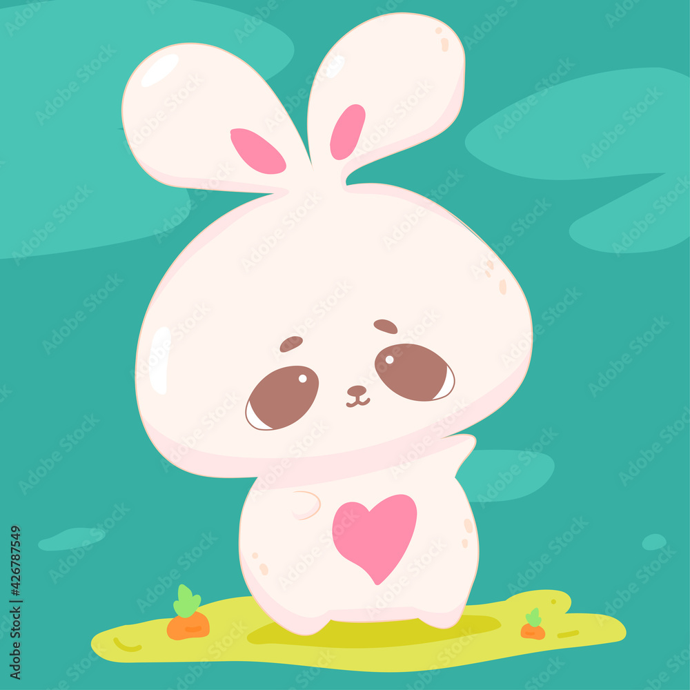 Set of cute animal cartoon pastel color Set of cute animal cartoon pastel color