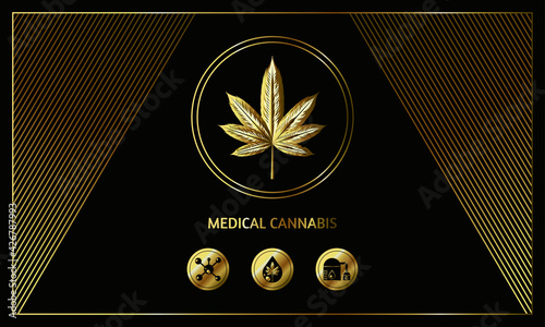 Golden business card template design