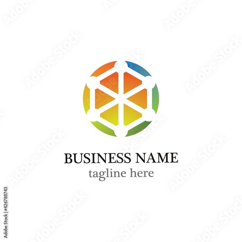 Technology logo template