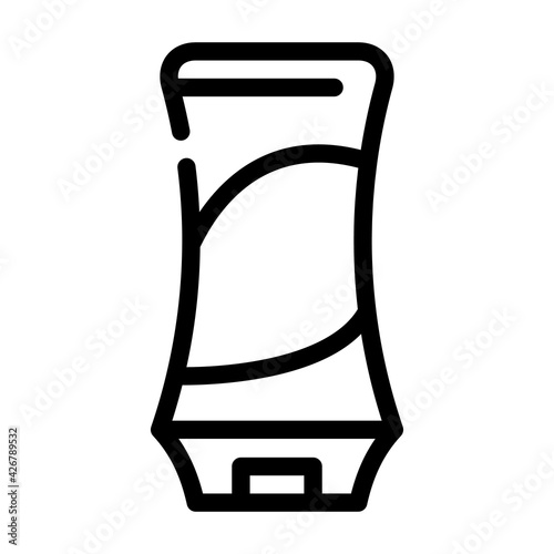 shampoo for hair line icon vector. shampoo for hair sign. isolated contour symbol black illustration
