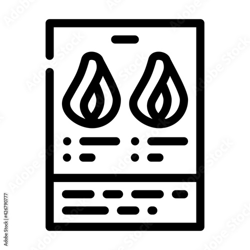 color catalog for painting hair line icon vector. color catalog for painting hair sign. isolated contour symbol black illustration