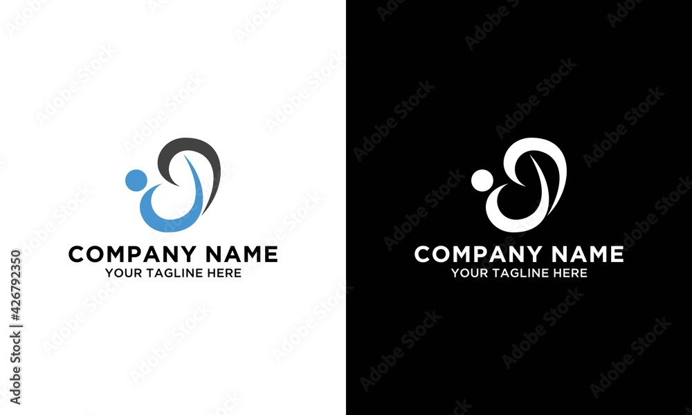 Illustration of P abstract sign with a silhouette of people inside it. Illustration of P abstract sign with a silhouette of people inside it.