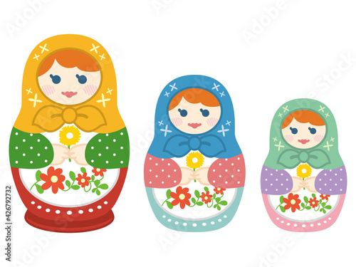 マトリョーシカ　ロシアの民芸品