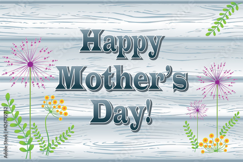 Happy Mother's Day Wooden Sign