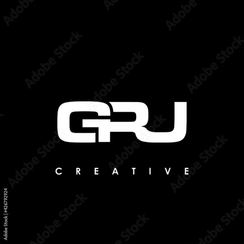 GRU Letter Initial Logo Design Template Vector Illustration