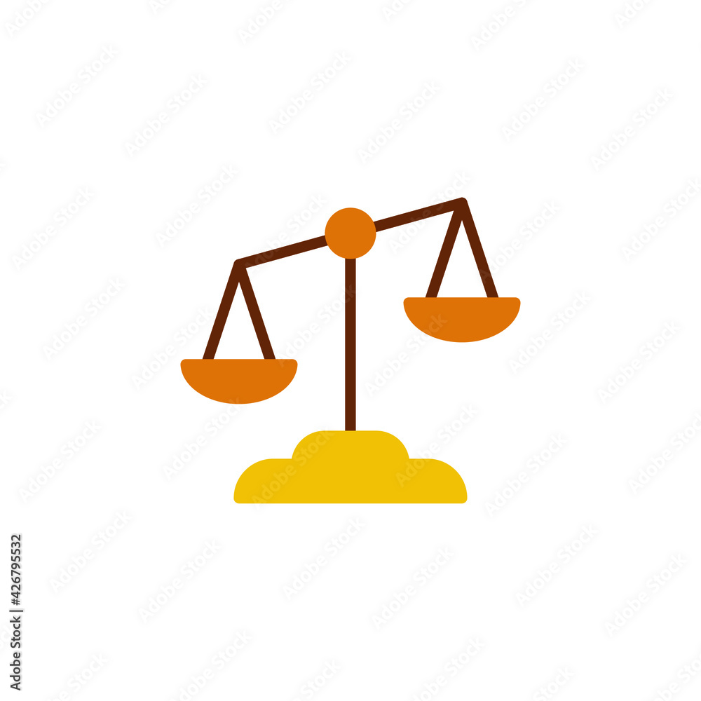 Libra icon. Simple flat style. Scale, balance, comparison, compare, legal, law, justice, weight concept. Pictogram, vector illustration isolated on white background. EPS 10. Libra icon. Simple flat style. Scale, balance, comparison, compare, legal, law, justice, weight concept. Pictogram, vector illustration isolated on white background. EPS 10.