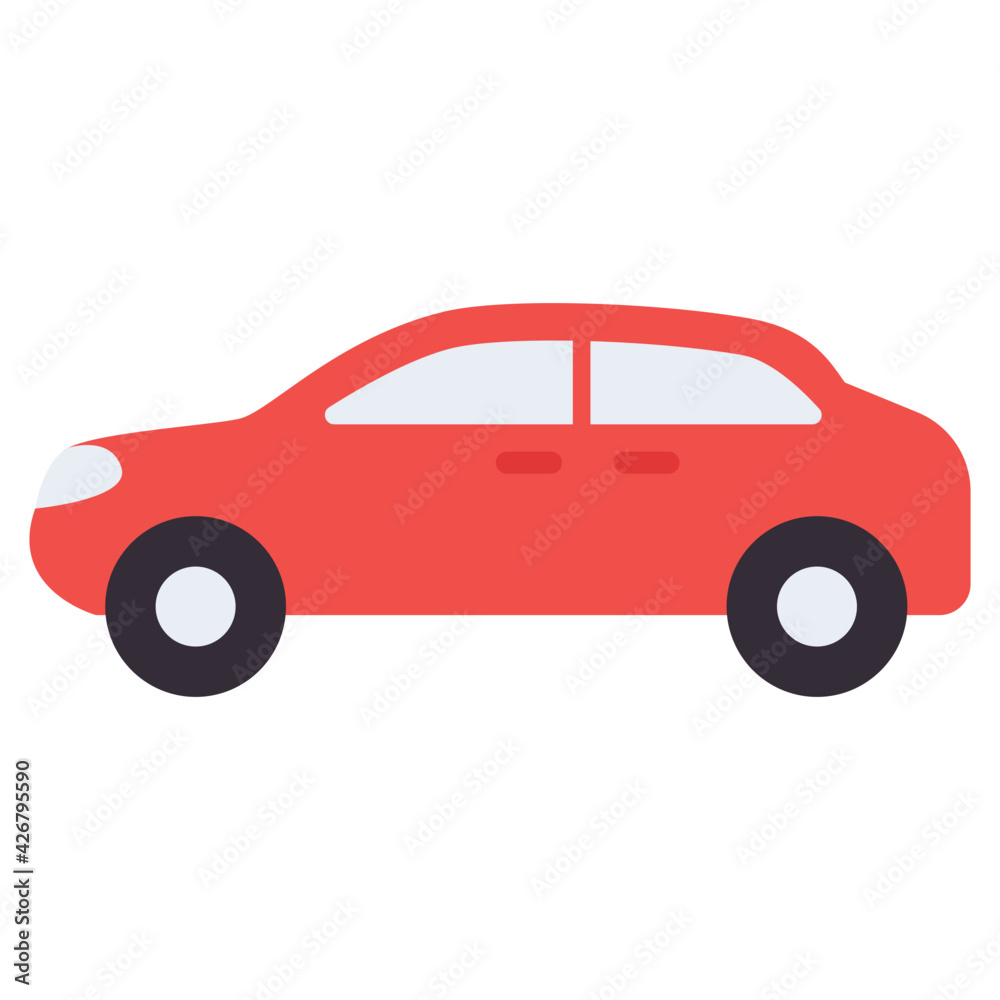 Fototapeta premium Flat vector design of automobile