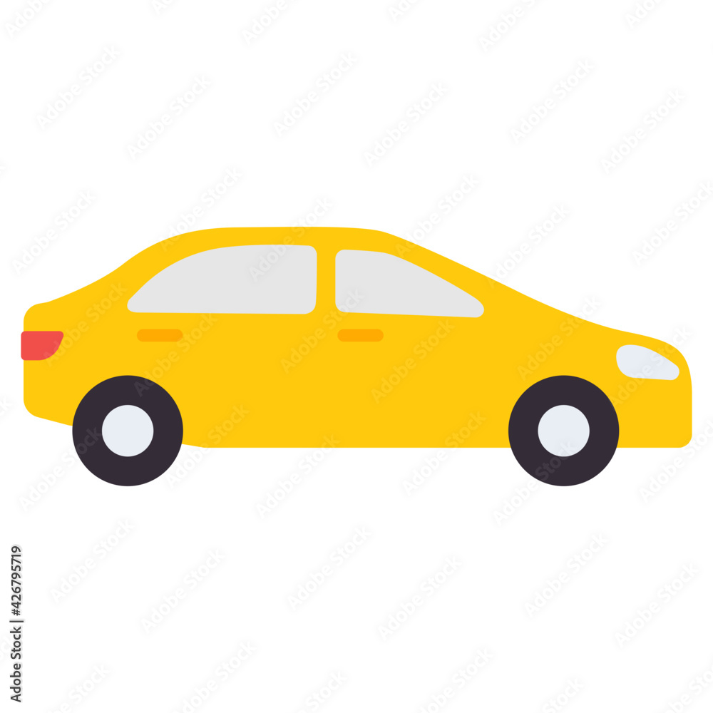 Flat vector design of luxury car Flat vector design of luxury car