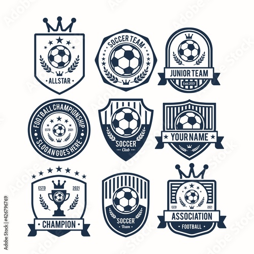 Biggest Collections Soccer,Football Emblem Premium Logo Design