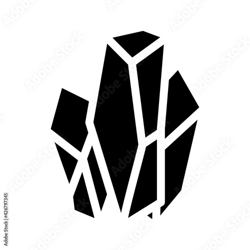 monosodium glutamate msg e621 glyph icon vector. monosodium glutamate msg e621 sign. isolated contour symbol black illustration