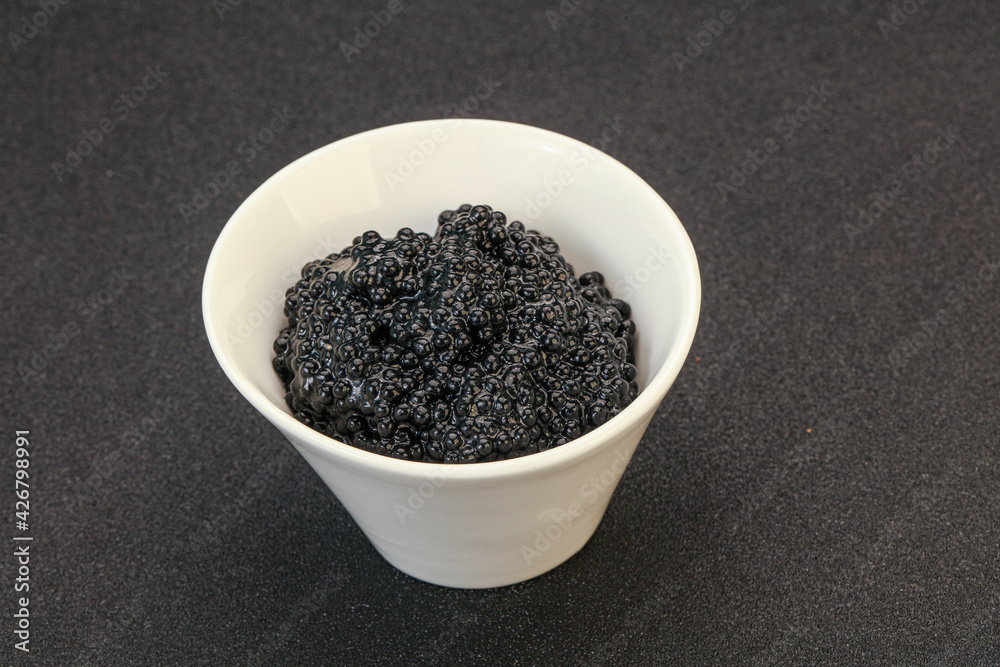 Luxury strugeon fish black caviar Luxury strugeon fish black caviar
