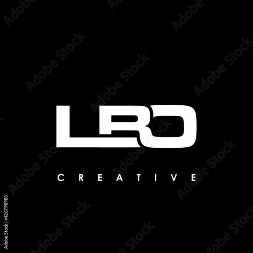 LBO Letter Initial Logo Design Template Vector Illustration photo