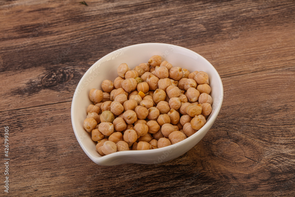 Vegan cuisine - Dry chickpea heap Vegan cuisine - Dry chickpea heap