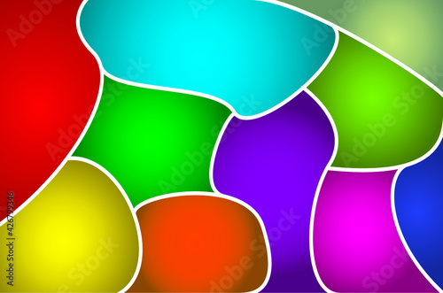 Vector painting full color Background