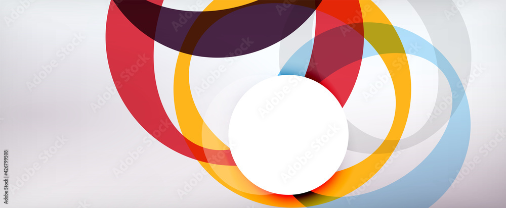Ring geometric shapes, o letter repetition wallpaper. Abstract background for business or technology presentations, internet posters or web brochure covers Ring geometric shapes, o letter repetition wallpaper. Abstract background for business or technology presentations, internet posters or web brochure covers