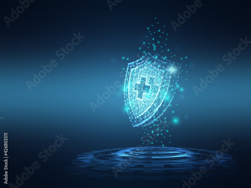 healthcare medical  protection technology background