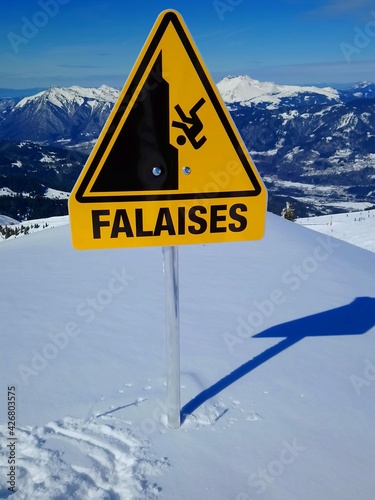Domaine skiable du Grand-Massif à Samoëns (Région Rhône-Alpes, Haute-Savoie, France)