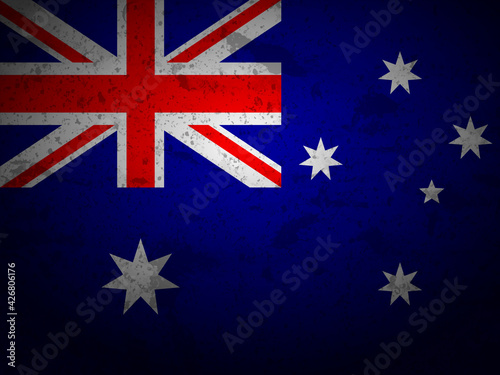 Grunge Australia flag