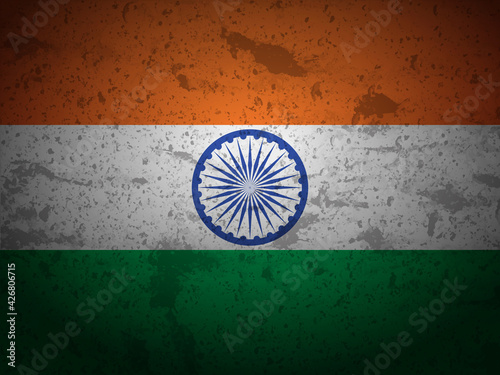 Grunge India flag