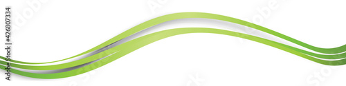 Grün Welle Wellen Band Banner 