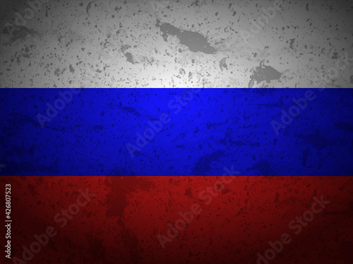 Grunge Russia flag