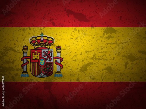 Grunge Spain flag