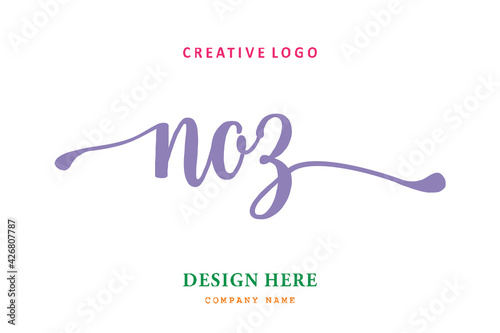 NOZ lettering logo is simple, easy to understand and authoritative