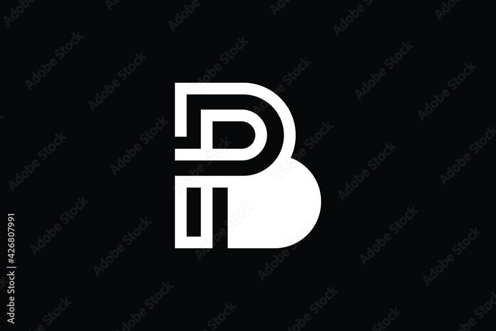 Minimal elegant monogram art logo. Outstanding professional trendy awesome artistic PB BP initial based Alphabet icon logo. Premium Business logo White color on black background. Minimal elegant monogram art logo. Outstanding professional trendy awesome artistic PB BP initial based Alphabet icon logo. Premium Business logo White color on black background.