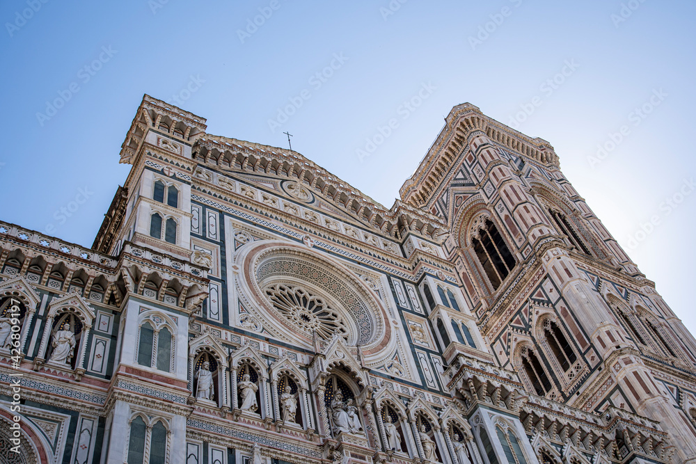 Firenze, particolare della Cattedrale di Santa Maria del Fiore e del Campanile di Giotto