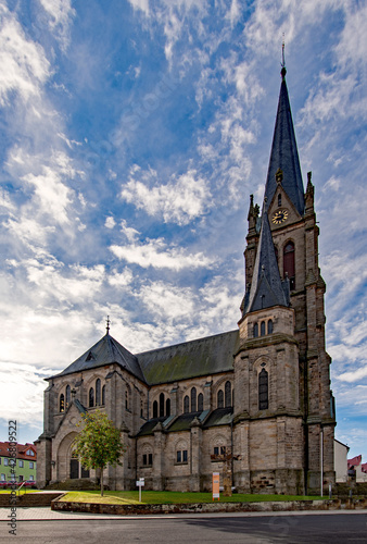 Kirche in Tann in der Rhön in Hessen, Deutschland 