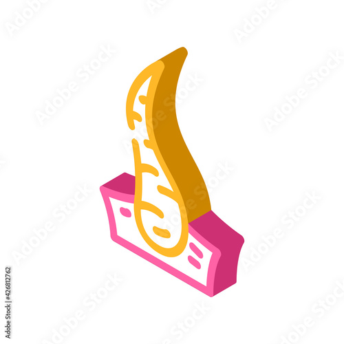breaking hair isometric icon vector. breaking hair sign. isolated symbol illustration