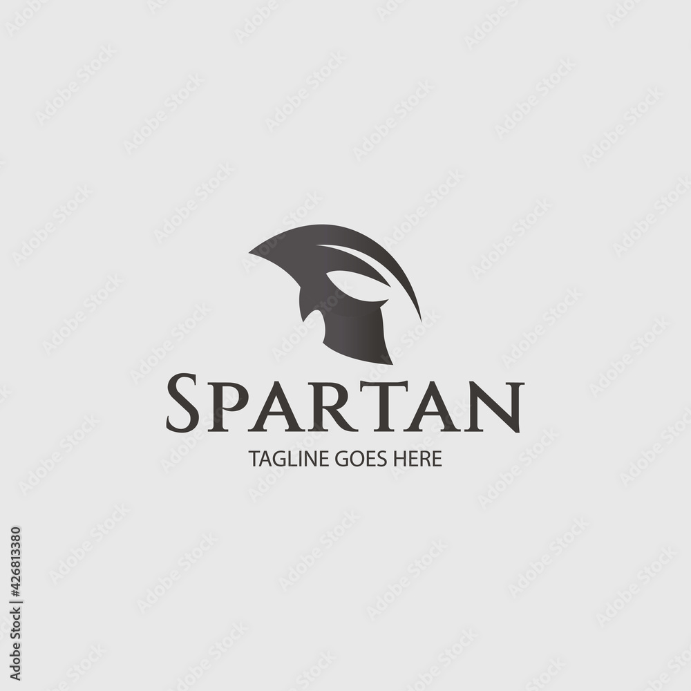Spartan logo design template. vector illustration Spartan logo design template. vector illustration