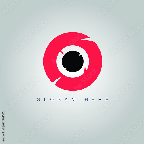 eye icon vector illustration logo