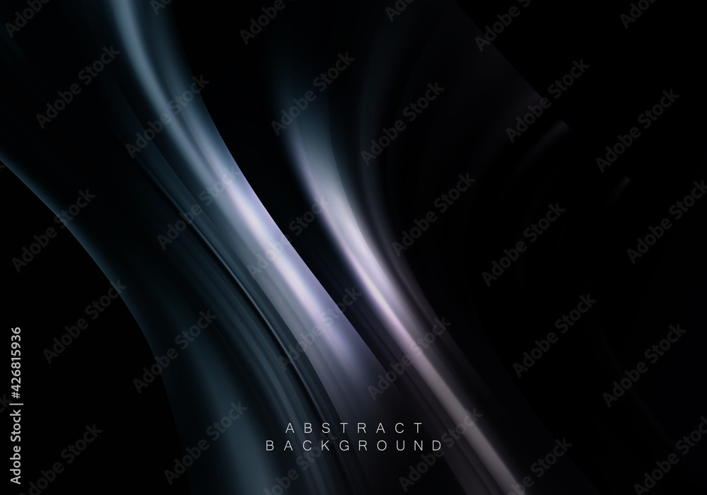 Black cloth background Abstract wave flow background Black cloth background Abstract wave flow background